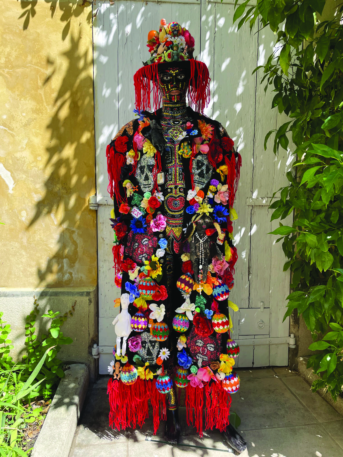 Mannequin pailleté et costume